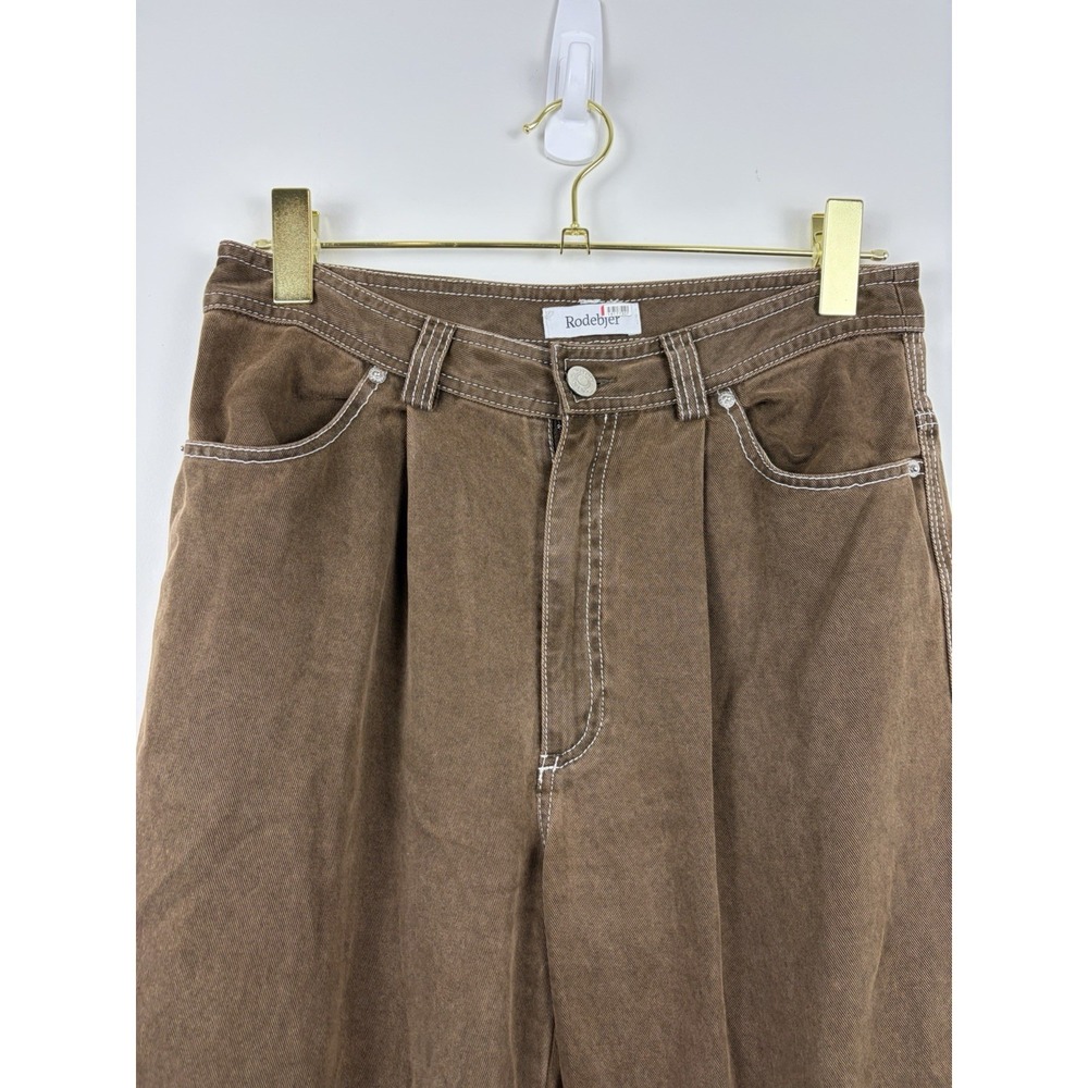 Rodebjer Eileen Ranch Cotton Pants in Dark Brown Size M EUC - Picture 6 of 11